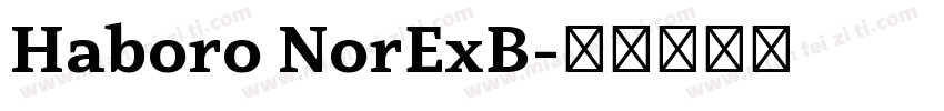 Haboro NorExB字体转换